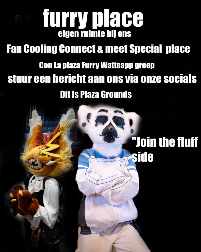 Furry-community bij Con La Posta, join the fluff side